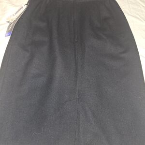 Sag Harbor Black Wool Pencil Skirt Academia Vintage Nwt Gothic Work Classic